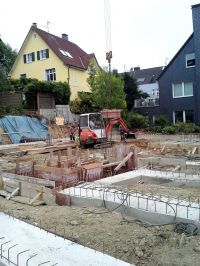 Abriss und Neubau einer Wohnanlage mit Tiefgarage