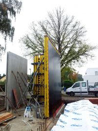 Neubau einer modernen Villa - Bauen mit Sichtbeton